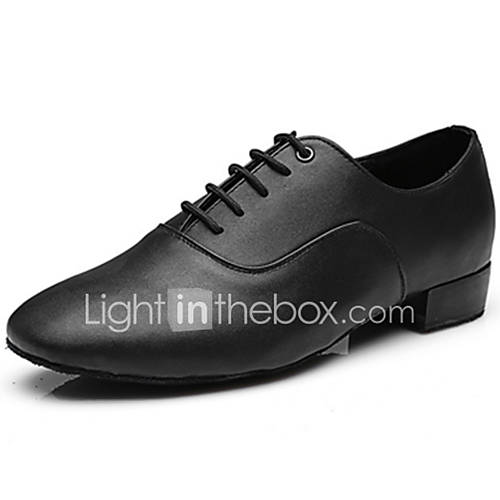 Image de Chaussures de danse(Noir) -Personnalisables-Talon Bas-Similicuir-Jazz