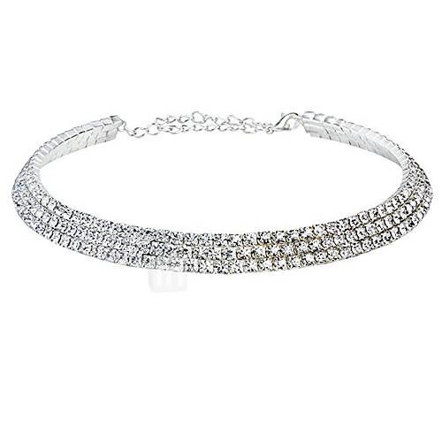 Image de Alliage exquis collier de strass femme