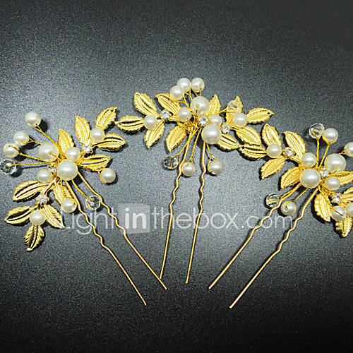 Image de Alliage Casque-Mariage Occasion spÃ©ciale DÃ©contractÃ© Pique cheveux Epingle Ã  Cheveux barre Cheveux 2 PiÃ¨ces