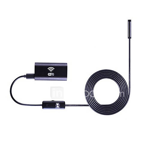 Image de 2m ios android wifi endoscope lentille 8mm 6 conduit Ã©tanche endoscope camÃ©ra endoscope d'inspection