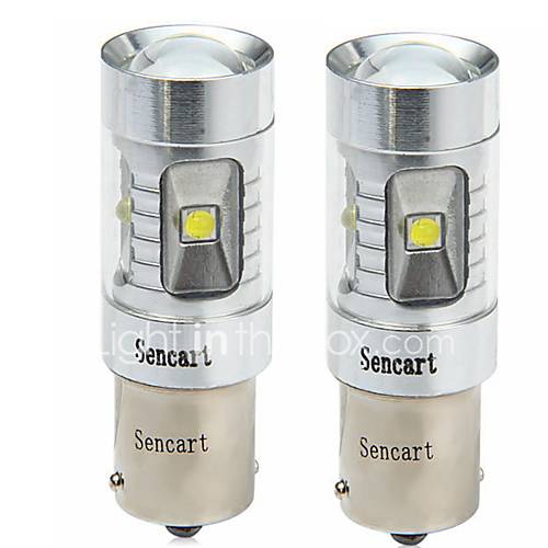Image de 2 x 1156 1157 1142 BAU15s BAZ15d 30w 6x3535 lumiÃ¨re blanche conduit ampoule led pour voiture 9-32V