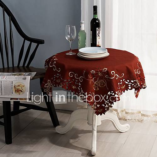 Image de CarrÃ© Avec motifs Fleur Nappes de table , 100% Coton MatÃ©rielHotel Dining Table DÃ©coration SoirÃ©e Mariage Mariage Banquet DÃ©corations de