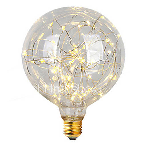 Image de 2W E26/E27 Ampoules Ã  Filament LED G95 47 LED IntÃ©grÃ©e 300 lm Blanc Chaud 2700 K DÃ©corative AC 100-240 V