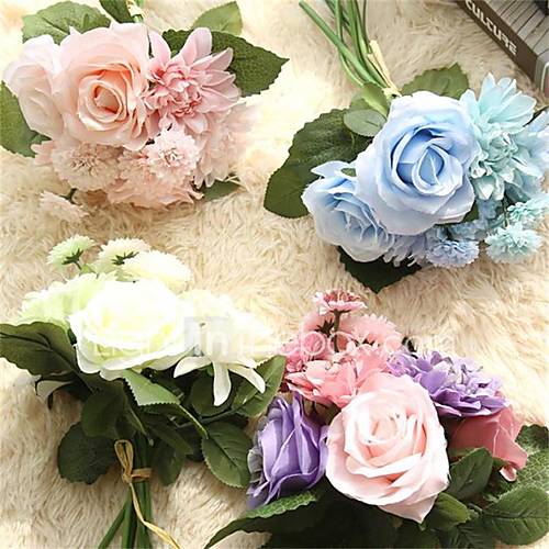 Image de 8.0 8.0 Une succursale Autres Roses Pivoines Marguerites Fleur de Table Fleurs artificielles 9.59.5 55