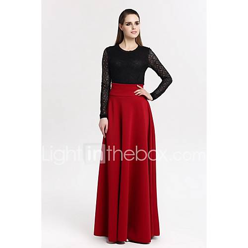 Mujer Noche Maxi Faldas,Columpio Primavera Un Color Mujer Noche Maxi Faldas,Columpio Primavera Un Color