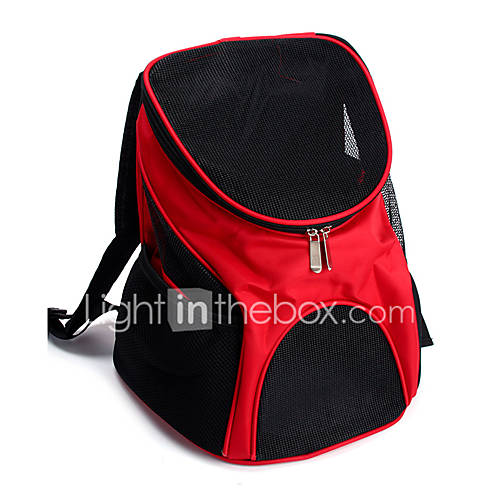 Image de Chat Chien Sac de transport Animaux de Compagnie Transporteur Portable Respirable Couleur Pleine Marron Rouge Bleu Noir
