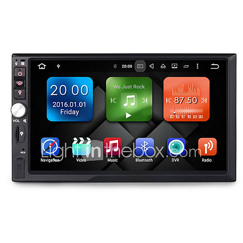 Image de 7 pouces 2din quad core android 6.0 voiture multimÃ©dia audio systÃ¨me de lecteur GPS 2gb RAM avec wifi 3g ex-tv dab universal dy7092