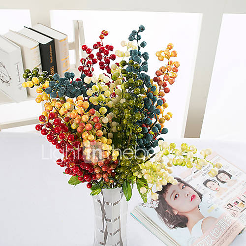 Image de 1 Une succursale Polyester Autres Fleur de Table Fleurs artificielles