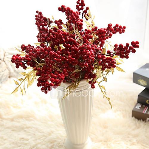 Image de 1 Une succursale Mousse de polystyrÃ¨ne Plastique Plantes Fleur de Table Fleurs artificielles