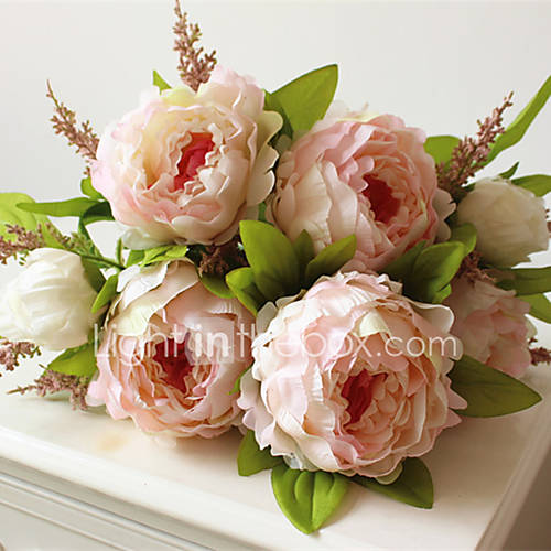 Image de 1PiÃ¨ce / Set 1 Une succursale Plastique Pivoines Fleur de Table Fleurs artificielles