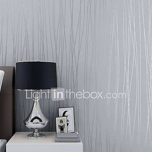 Image de 3D Rayure Fond d'Ã©cran pour la maison Contemporain RevÃªtement , Non-tissÃ© papier MatÃ©riel Ruban AdhÃ©sif fond d'Ã©cran , Couvre Mur Chambre