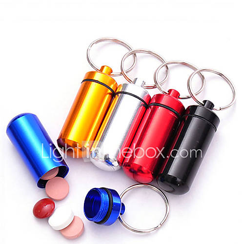 Image de BoÃ®te / Etui Ã  MÃ©dicaments de Voyage Etanche Portable Ultra lÃ©ger (UL) Mini Taille pourRangement de Voyage Accessoires d'Urgence de