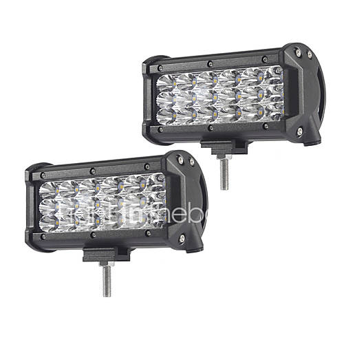 Image de 2pcs 54w-row inondation spot del fascio conduit lumiÃ¨re barre de lumiÃ¨re hors route conduit conduit lampada 12 v 24 v par camion suv atv