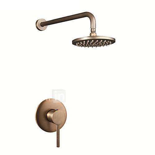 Image de Antique Douche seulement Douche pluie with Soupape cÃ©ramique 3 trous for Laiton Antique , Robinet de douche