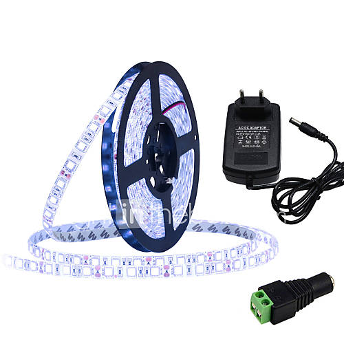 Image de 72W Bandes Lumineuses LED Flexibles 6950-7150 lm DC12 V 5 m 300 diodes Ã©lectroluminescentes Blanc chaud Blanc Bleu