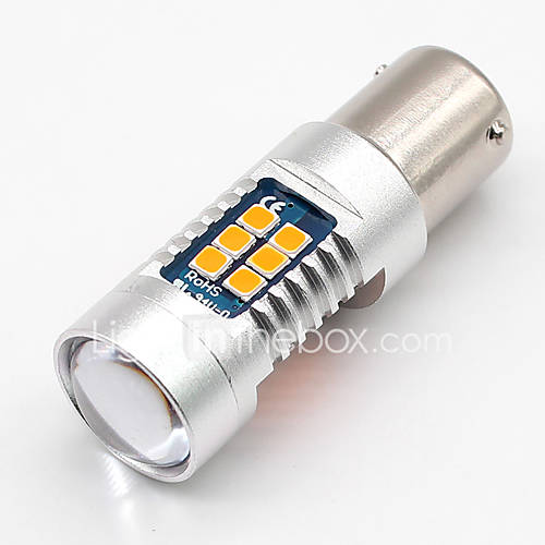 Image de 2x ambre 1156 bau15s py21w canbus sans erreur 21 smd 3030 tÃ©moins lumineux 581
