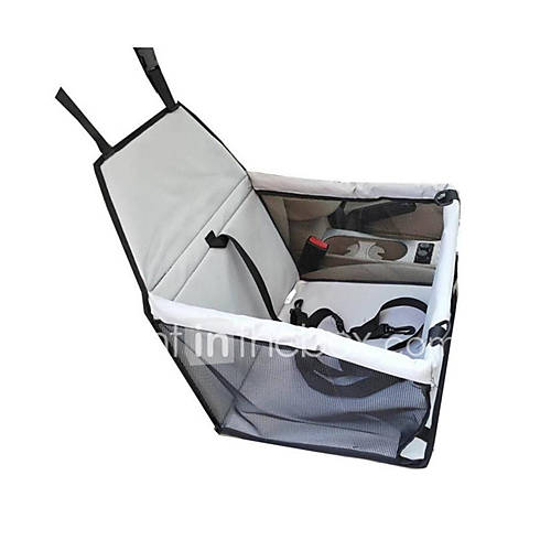 Image de Chat Chien Housse pour SiÃ¨ge de Voiture Animaux de Compagnie Transporteur Etanche Ajustable/RÃ©glable Portable Respirable Pliable Couleur