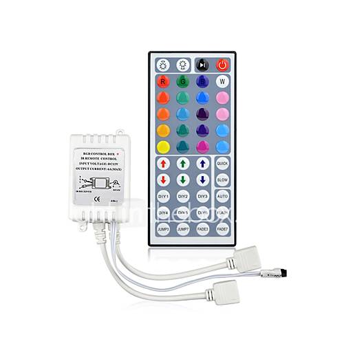 Image de 44 touches dc12v double connecteur sortie infrarouge tÃ©lÃ©commande lampe contrÃ´leur rgb 10 mÃ¨tres 3528 2835 5050 clignotant lampe LED