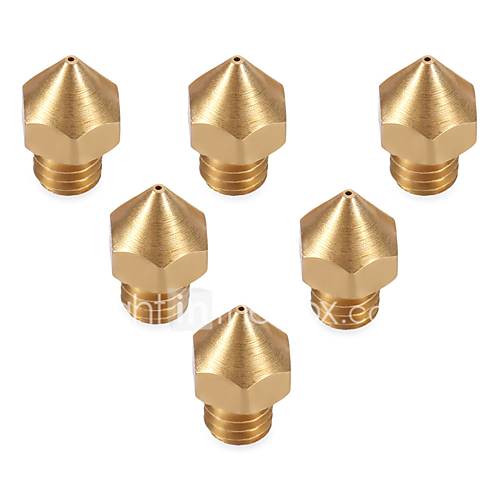 Image de Anet 3d imprimante partie extrudeuse tÃªte de buse en laiton 6 six tailles 0,2 mm / 0,3 mm / 0,4 mm