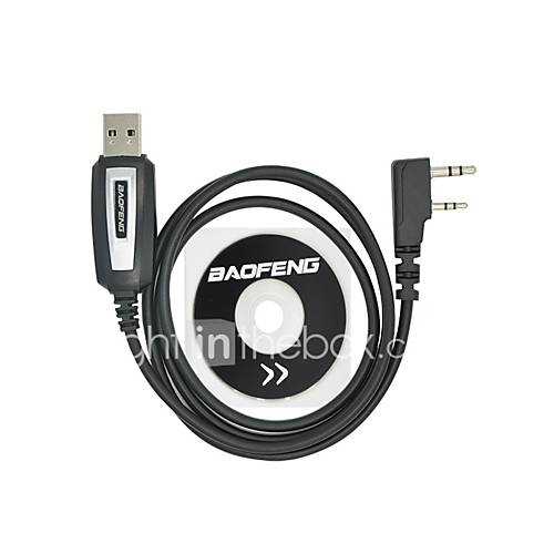 Image de CÃ¢ble de programmation usb professionnel avec cd baofeng uv-5r uv-5ra uv-b5 uv-82 bf-888s bf-666s pour radio portable
