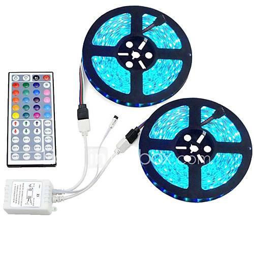 Image de 72W Ensemble de Luminaires 12000 lm DC12 V 10 m 600 diodes Ã©lectroluminescentes Rouge Vert Bleu