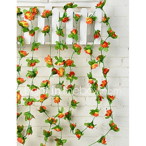 Image de 40PiÃ¨ce/Set 50 Une succursale Rotin Roses Pivoines Guirlande et Fleur Murale Fleurs artificielles
