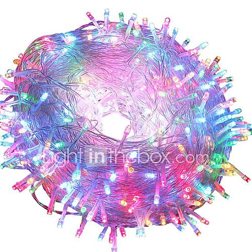 Image de brelong 10m 100 led christmas halloween decoration light festival lumiÃ¨re dÃ©corative - rgb / blanc chaud / blanc (110v / 220v) sans