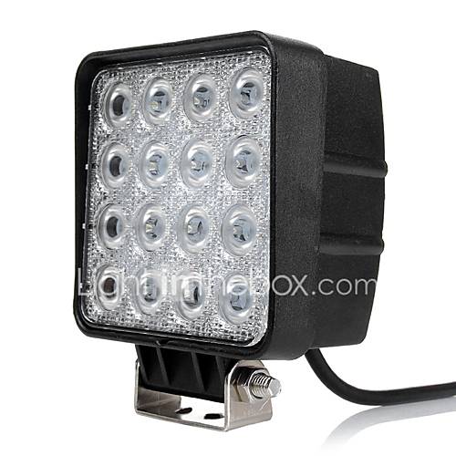 Image de 2pcs ultra lumineuse lÃ©gÃ¨retÃ© 4 pouces 48w 4800lm 6000k conduit suv camion 4x4 hors-route Ã©quiment machine navire bateau conduit lumiÃ¨re