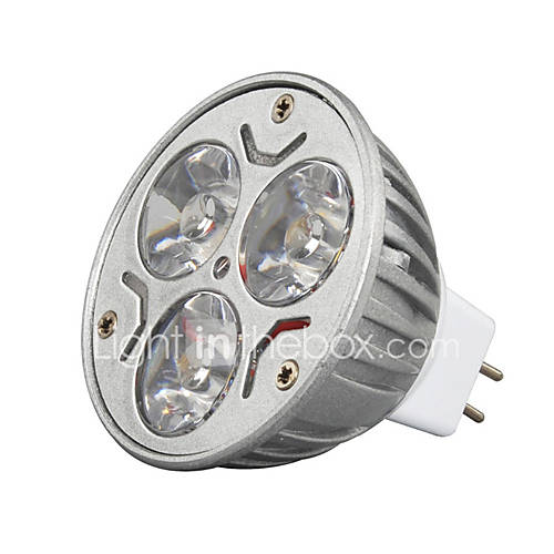 Image de 3W GU5.3(MR16) Spot LED MR16 3 LED Haute Puissance 250-300 lm Blanc Chaud Blanc Froid 3000/6500 K DÃ©corative DC 12 V