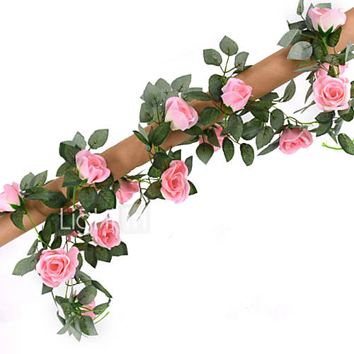 Image de 1 Une succursale Soie Roses Fleurs artificielles