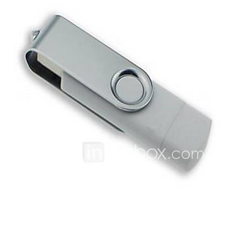 Image de 32gb otg pivotant double prises usb flash drive u-disque disque de mÃ©moire usb pour Android tÃ©lÃ©phone intelligent samsung / ordinateur pc