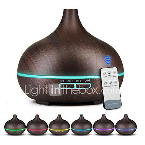 550ml Aromatherapy Diffusers support timing Cool Mist Humidifier with 7 Colors LED Lights Ultrasonic Essential Oil Diffuser with Remote Control for Home Bedroom