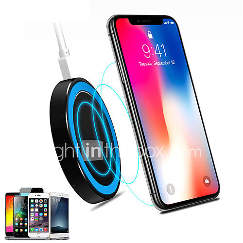 Universal Small Thin Round Wireless Charger For QI Standard Mobiles Wireless Charging