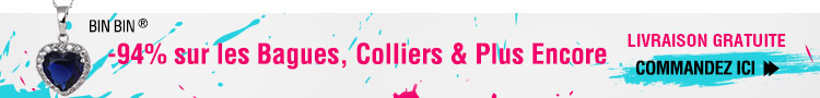 -94% sur les Bagues, Colliers & Plus Encore