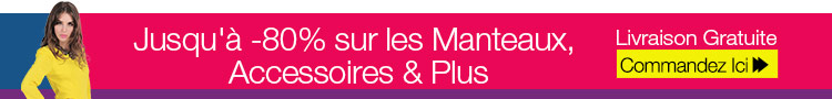 Jusqu'à -80% sur les Manteaux, Accessoires & Plus