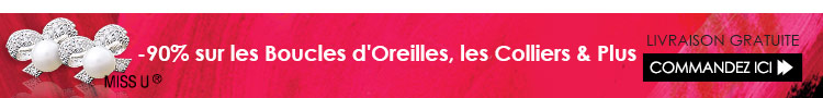 -90% sur les Boucles d'Oreilles, les Colliers & Plus