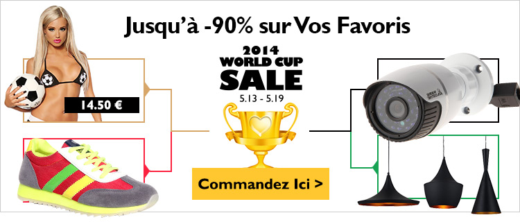Vente Spéciale de la Coupe du Monde 2014