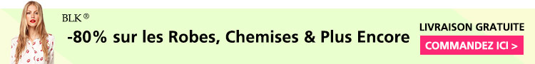-80% sur les Robes, Chemises & Plus Encore