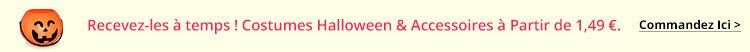 Costumes Halloween & Accessoires à Partir de 1,49 €. Commandez Ici