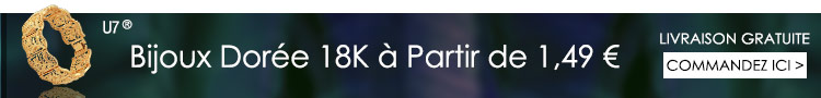 Bijoux Dorée 18K à Partir de 1,49 €