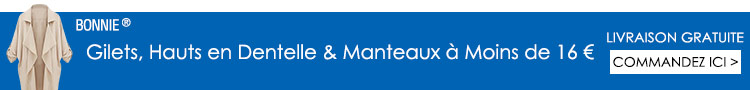 Gilets, Hauts en Dentelle & Manteaux à Moins de 16 €