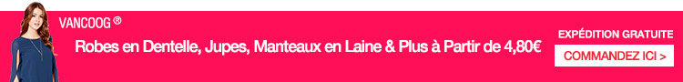 Robes en Dentelle, Jupes, Manteaux en Laine & Plus à Partir de 4,80€