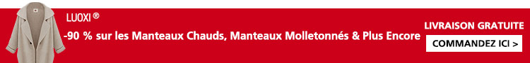 -90 % sur les Manteaux Chauds, Manteaux Molletonnés & Plus Encore