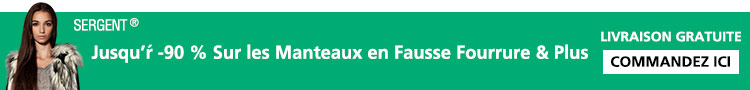 Jusqu'à -90 % Sur les Manteaux en Fausse Fourrure & Plus