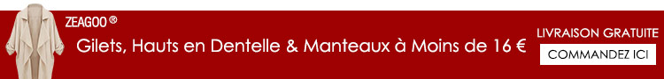 Gilets, Hauts en Dentelle & Manteaux à Moins de 16 €