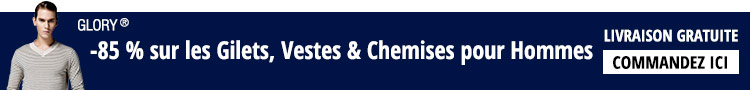 -85 % sur les Gilets, Vestes & Chemises pour Hommes