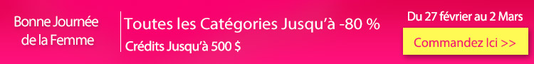 Toutes les Catégories Jusqu'à -80 %