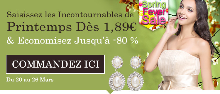 Saisissez les Incontournables de Printemps Dès 1,89€