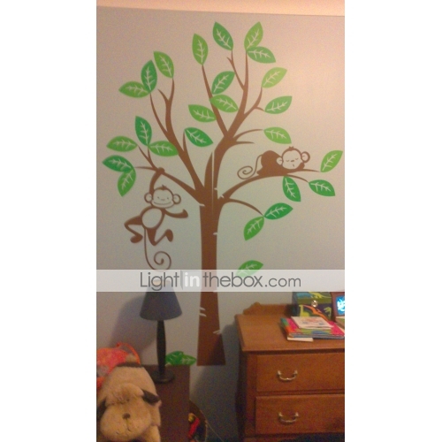 Barnerom monkey tree wall stickers anmeldelse