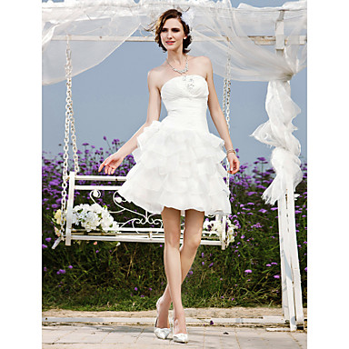 Lanting Bride® A-line / Princess Petite / Plus Sizes Wedding Dress ...